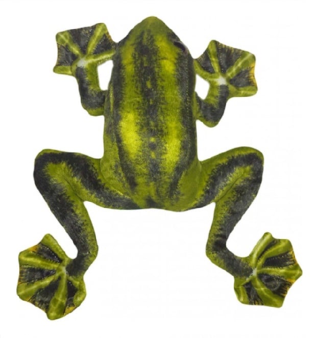 Sapo De Pelúcia Real Verde Sapinho 28 Cm