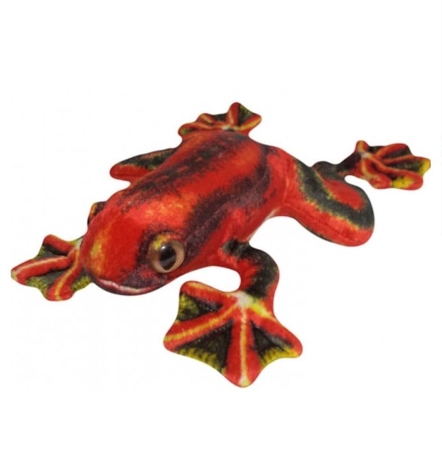 Sapo De Pelúcia Real Vermelho Sapinho 28 Cm