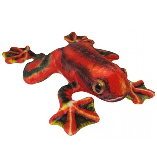 Sapo De Pelúcia Real Vermelho Sapinho 28 Cm
