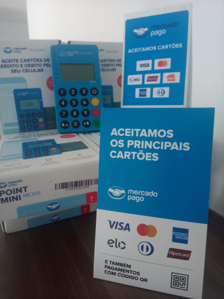 sua maquininha de cartão mercado pago point mini