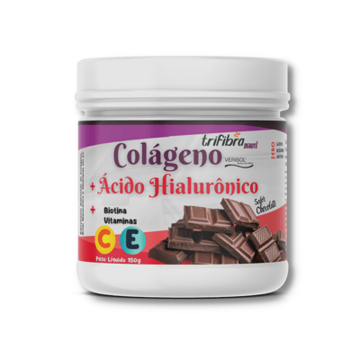 Trifibra Colágeno + Ácido Hialurônico Sabor Chocolate 1 Trifibra Colágeno + Ácido Hialurônico Sabor Chocolate 1
