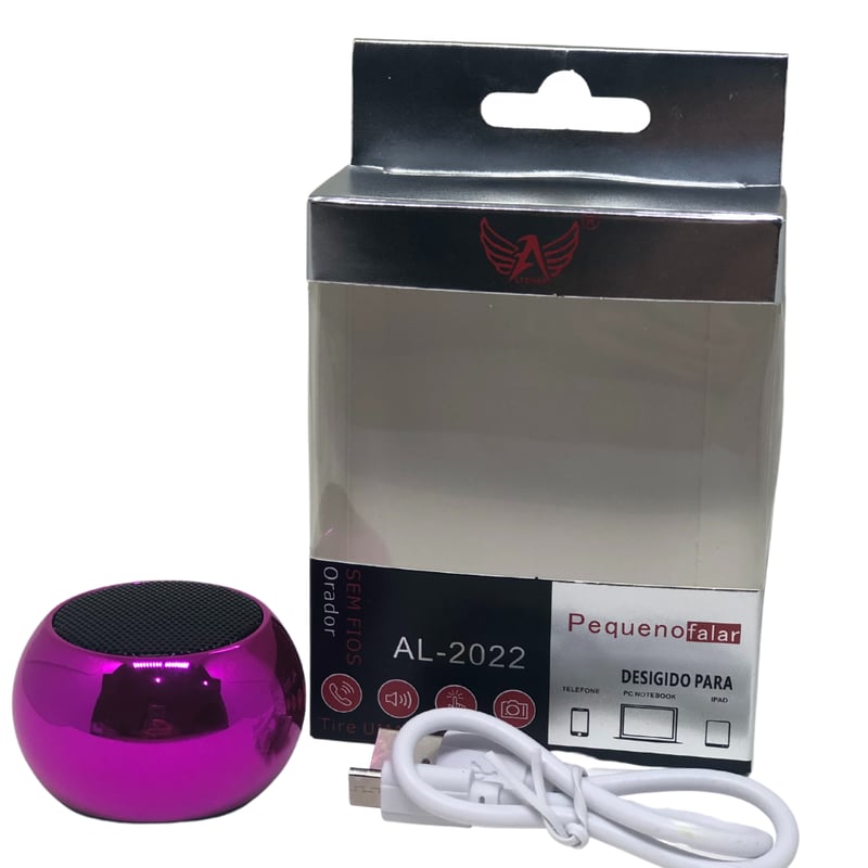 Mini Caixa de Som Altomex AL-2022 -  Rosa