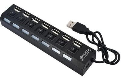 Loja Imaginea.com  Régua Usb 2.0 Hub 7 Portas Hi Speed   2