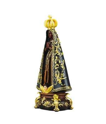 Home Variedades  Nossa Senhora Aparecida 30cm - Enfeite Resina  4