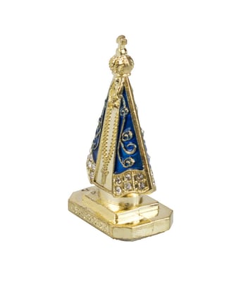 Home Variedades  Nossa Senhora Aparecida Metal Uso Carro 5cm  3