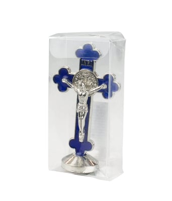 Home Variedades Crucifixo Metal Azul Uso Carro 8cm 4 Home Variedades Crucifixo Metal Azul Uso Carro 8cm 4