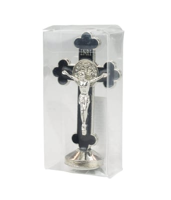 Home Variedades  Crucifixo Metal Preto Uso Carro 8cm  5