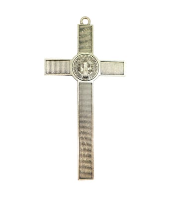 Home Variedades  Crucifixo Dourado Metal 30x15cm  3