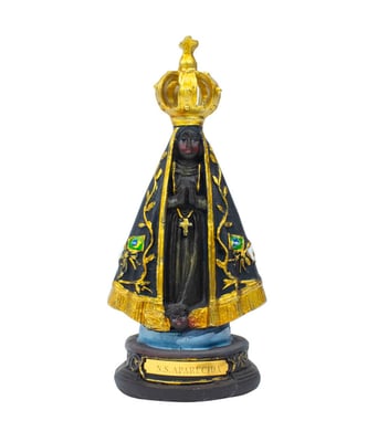 Home Variedades  Nossa Senhora Aparecida 10cm - Enfeite Resina  1