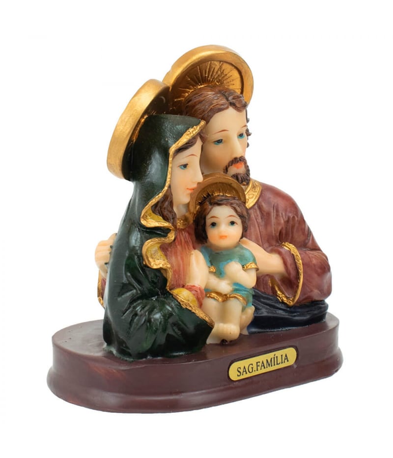 Busto Sagrada Família 9cm - Enfeite Resina