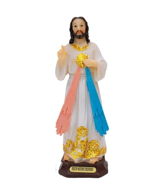 Home Variedades  Jesus Misericordioso 15cm - Enfeite Resina  1