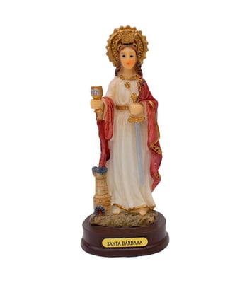 Home Variedades Santa Bárbara 12.5cm - Enfeite Resina 1 Home Variedades Santa Bárbara 12.5cm - Enfeite Resina 1