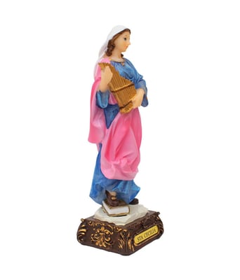 Home Variedades Santa Cecília 21cm - Enfeite Resina 2 Home Variedades Santa Cecília 21cm - Enfeite Resina 2