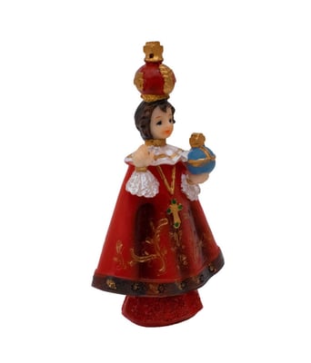 Home Variedades Menino Jesus De Praga 8cm - Enfeite Resina 4 Home Variedades Menino Jesus De Praga 8cm - Enfeite Resina 4