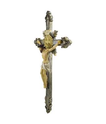 Home Variedades  Crucifixo De Parede 49cm - Enfeite Resina  2
