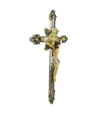 Home Variedades  Crucifixo De Parede 49cm - Enfeite Resina  4