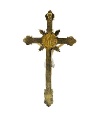Home Variedades  Crucifixo De Parede 30cm - Enfeite Resina  4