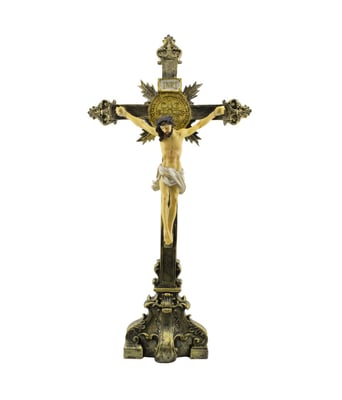 Home Variedades  Crucifixo De Mesa 53,5cm - Enfeite Resina  1