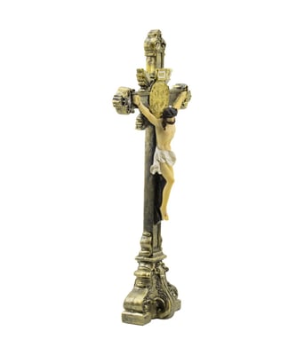 Home Variedades  Crucifixo De Mesa 35cm - Enfeite Resina  2