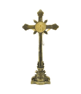 Home Variedades  Crucifixo De Mesa 35cm - Enfeite Resina  4