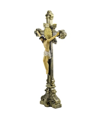 Home Variedades  Crucifixo De Mesa 35cm - Enfeite Resina  5