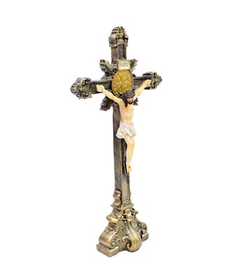 Home Variedades Crucifixo 30cm - Enfeite Resina 1 Home Variedades Crucifixo 30cm - Enfeite Resina 1