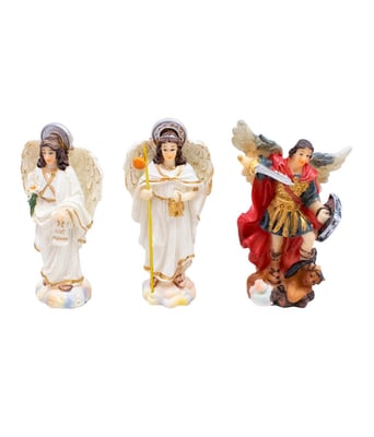 Home Variedades Três Arcanjos 9cm - Enfeite Resina 1 Home Variedades Três Arcanjos 9cm - Enfeite Resina 1