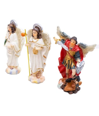Home Variedades Três Arcanjos 9cm - Enfeite Resina 2 Home Variedades Três Arcanjos 9cm - Enfeite Resina 2