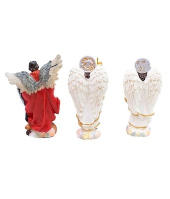 Home Variedades Três Arcanjos 9cm - Enfeite Resina 3 Home Variedades Três Arcanjos 9cm - Enfeite Resina 3