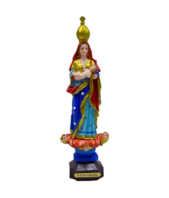 Home Variedades Nossa Senhora Da Abadia 30cm - Enfeite Resina 1 Home Variedades Nossa Senhora Da Abadia 30cm - Enfeite Resina 1