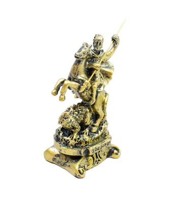 Home Variedades São Jorge Dourado 8cm - Enfeite Resina 2 Home Variedades São Jorge Dourado 8cm - Enfeite Resina 2