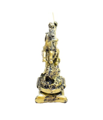 Home Variedades São Jorge Dourado 8cm - Enfeite Resina 3 Home Variedades São Jorge Dourado 8cm - Enfeite Resina 3