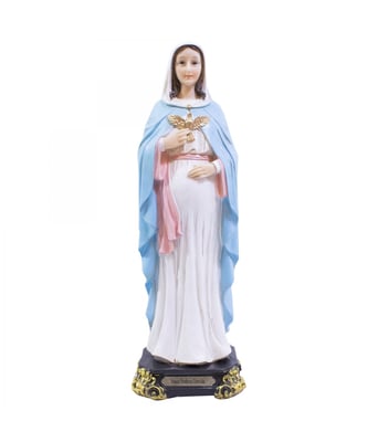 Home Variedades   Nossa Senhora Grávida 32cm - Enfeite Resina  1