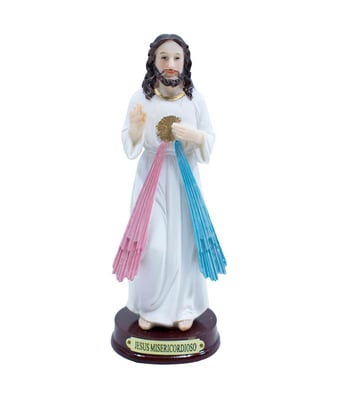 Home Variedades  Jesus Misericordioso 15cm - Enfeite Resina  1