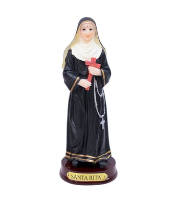 Home Variedades   Santa Rita 15cm - Enfeite Resina  1