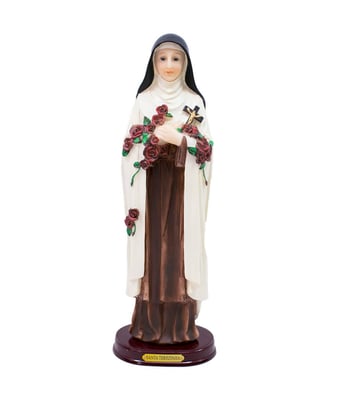Home Variedades Santa Terezinha 31cm - Enfeite Resina 3 Home Variedades Santa Terezinha 31cm - Enfeite Resina 3