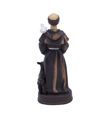 Home Variedades  São Francisco 8cm - Enfeite Resina Plástico  4