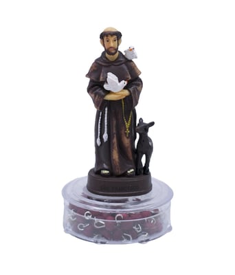 Home Variedades Terço São Francisco 10cm - Enfeite Resina 1 Home Variedades Terço São Francisco 10cm - Enfeite Resina 1