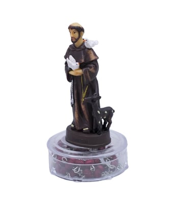 Home Variedades Terço São Francisco 10cm - Enfeite Resina 2 Home Variedades Terço São Francisco 10cm - Enfeite Resina 2