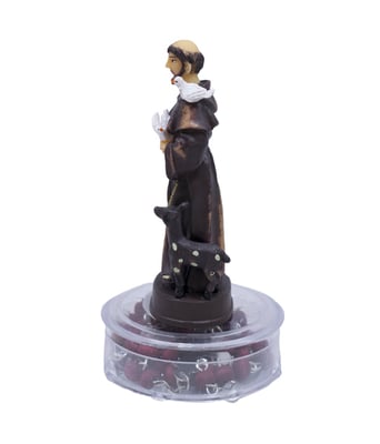 Home Variedades Terço São Francisco 10cm - Enfeite Resina 3 Home Variedades Terço São Francisco 10cm - Enfeite Resina 3