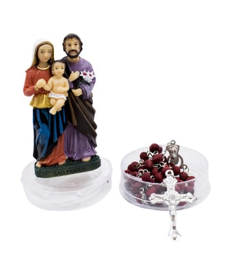 Home Variedades Terço Sagrada Família 10cm - Enfeite Resina 2 Home Variedades Terço Sagrada Família 10cm - Enfeite Resina 2
