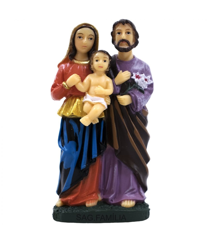 Sagrada Família 8cm - Enfeite Resina
