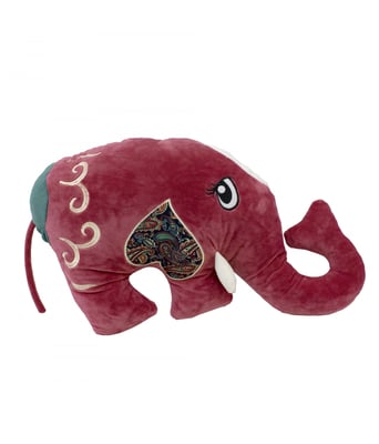 Home Variedades Almofada Elefante Vinho - Pelúcia 1 Home Variedades Almofada Elefante Vinho - Pelúcia 1