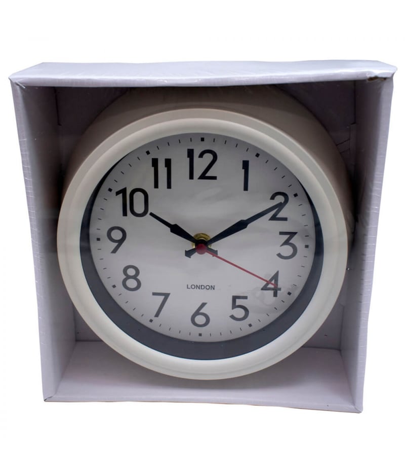Relógio Parede Branco 21.5x21.5cm