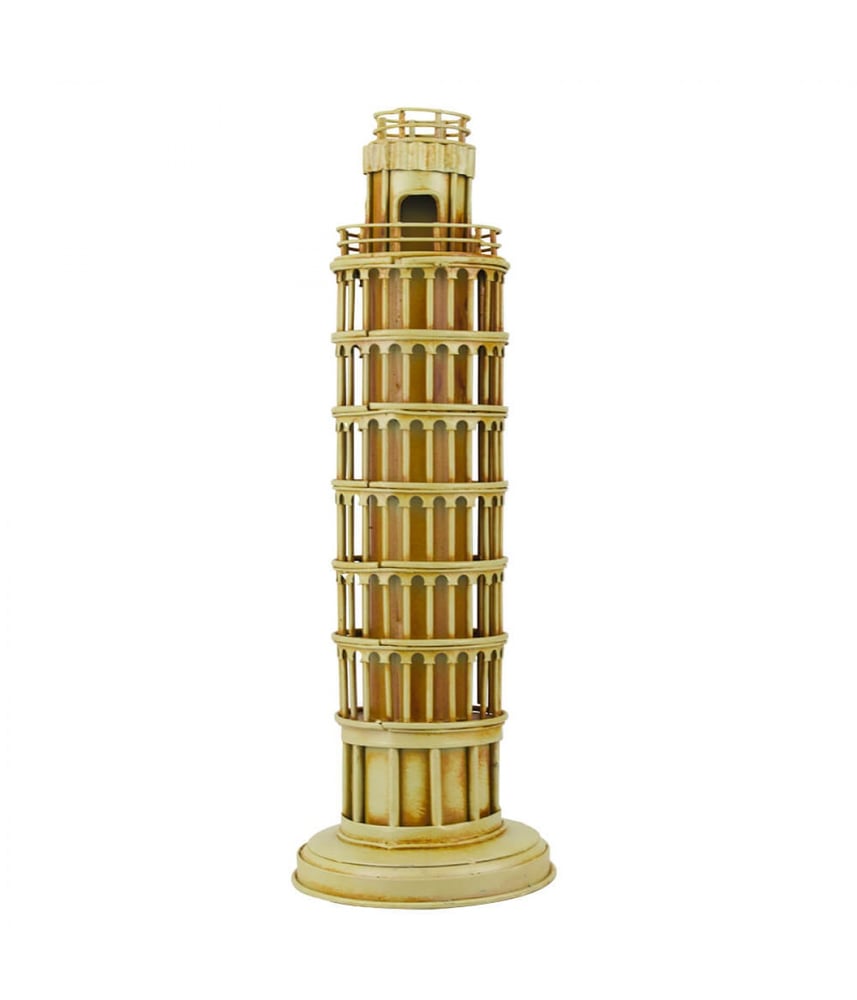 Torre De Pisa 28x10x10cm Estilo Retrô - Vintage