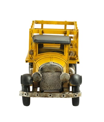 Manumax   Caminhão Feira Amarelo Estilo Retrô Vintage  3