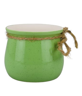 Home Variedades  Vaso Porcelana Verde Laço  2