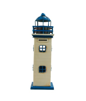 Home Variedades  Farol Cofrinho Detalhes Azul  3