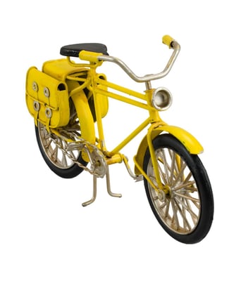 Tudo em Caixa  Miniatura Bicicleta Amarela  5