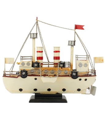 Home Variedades Navio Branco Retrô - Vintage 3 Home Variedades Navio Branco Retrô - Vintage 3